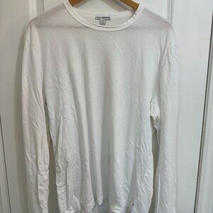 JAMES PERSE WHITE LONG SLEEVE T SHIRT SIZE 4